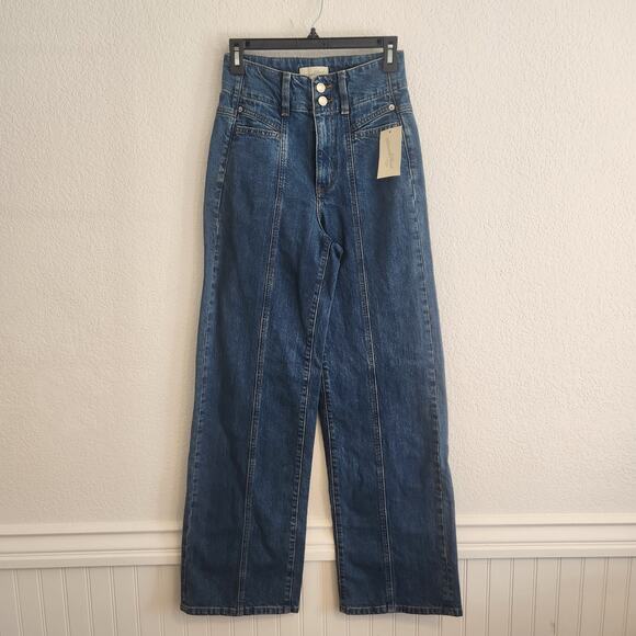Universal Thread Women's Size 0R High Rise Wide‎ Leg Jeans NWT - Picture 1 of 5